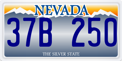 NV license plate 37B250