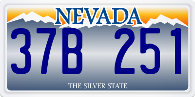 NV license plate 37B251
