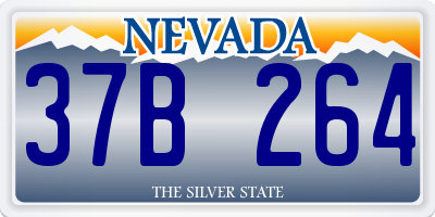 NV license plate 37B264