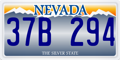 NV license plate 37B294