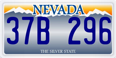 NV license plate 37B296