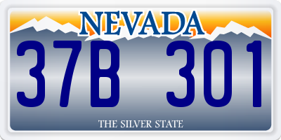 NV license plate 37B301
