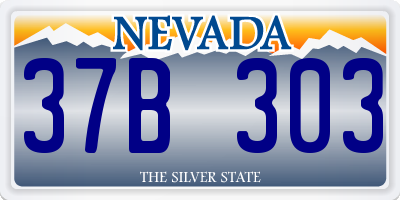 NV license plate 37B303