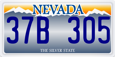 NV license plate 37B305