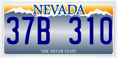 NV license plate 37B310