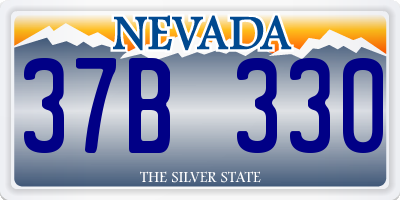 NV license plate 37B330