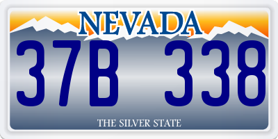NV license plate 37B338