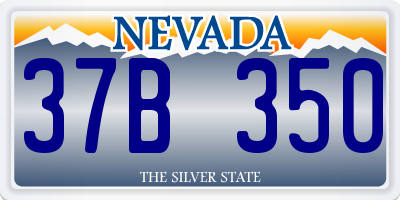 NV license plate 37B350