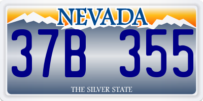 NV license plate 37B355