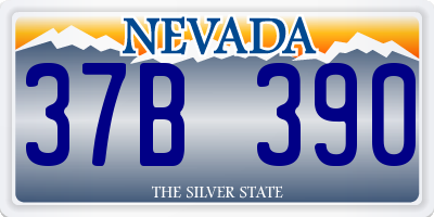 NV license plate 37B390