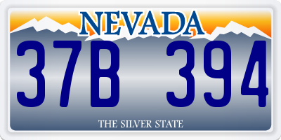 NV license plate 37B394