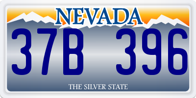 NV license plate 37B396
