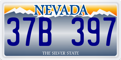 NV license plate 37B397