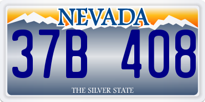 NV license plate 37B408