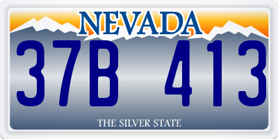NV license plate 37B413
