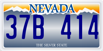 NV license plate 37B414