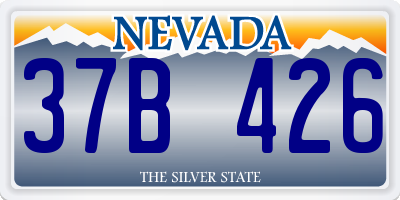 NV license plate 37B426