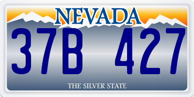 NV license plate 37B427