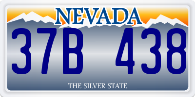 NV license plate 37B438