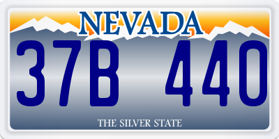 NV license plate 37B440