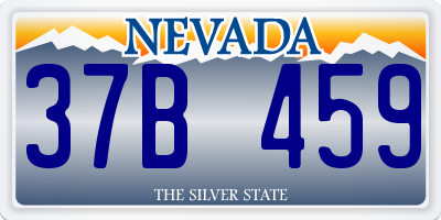 NV license plate 37B459