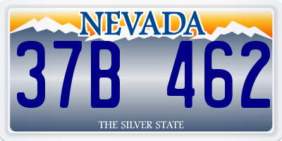 NV license plate 37B462