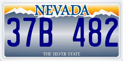 NV license plate 37B482
