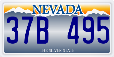 NV license plate 37B495