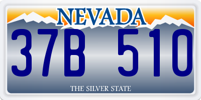 NV license plate 37B510