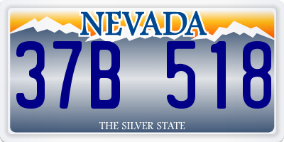 NV license plate 37B518
