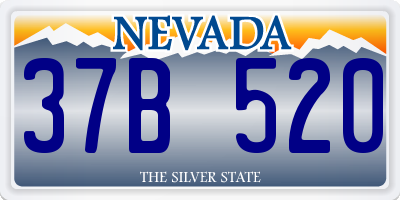 NV license plate 37B520