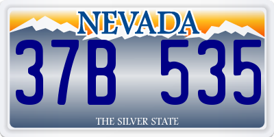 NV license plate 37B535