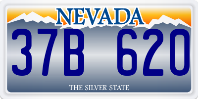 NV license plate 37B620