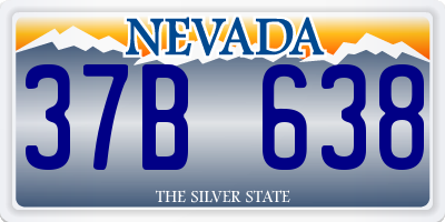 NV license plate 37B638