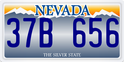 NV license plate 37B656