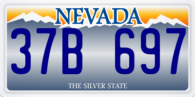NV license plate 37B697