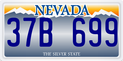 NV license plate 37B699