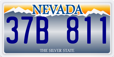 NV license plate 37B811