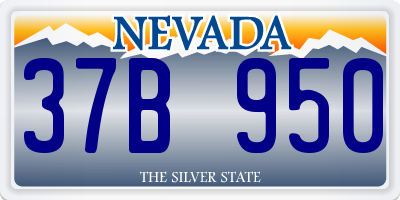 NV license plate 37B950