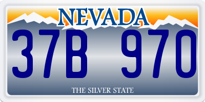 NV license plate 37B970