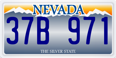 NV license plate 37B971