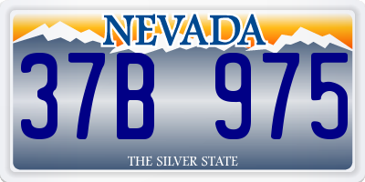 NV license plate 37B975