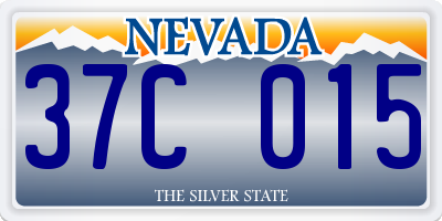 NV license plate 37C015