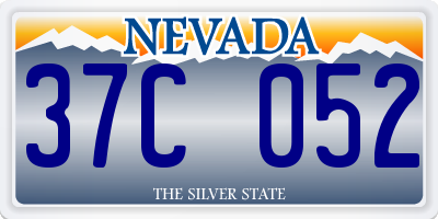 NV license plate 37C052