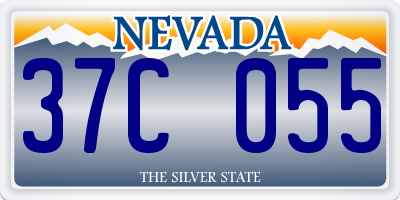 NV license plate 37C055