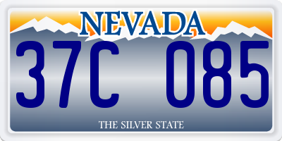 NV license plate 37C085