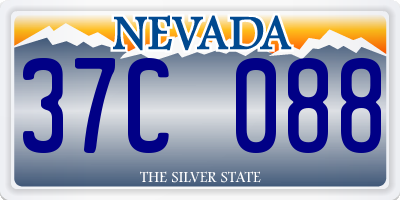 NV license plate 37C088