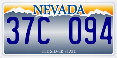 NV license plate 37C094