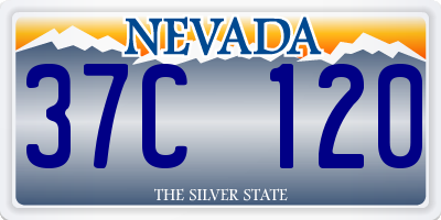 NV license plate 37C120