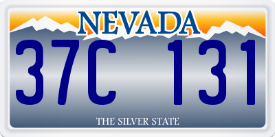 NV license plate 37C131